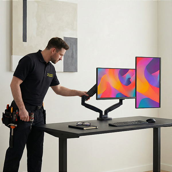 Instalação de Monitores (mesa)