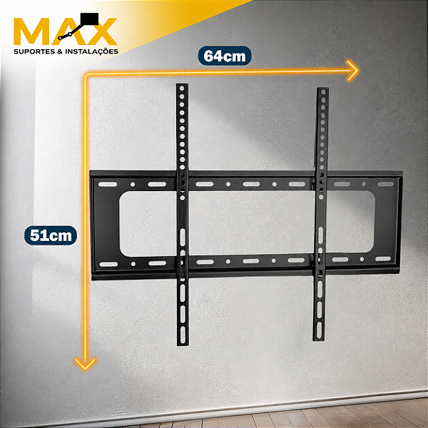 Suporte Fixo De Parede para TVs de 40 A 80 Polegadas Até 75kg