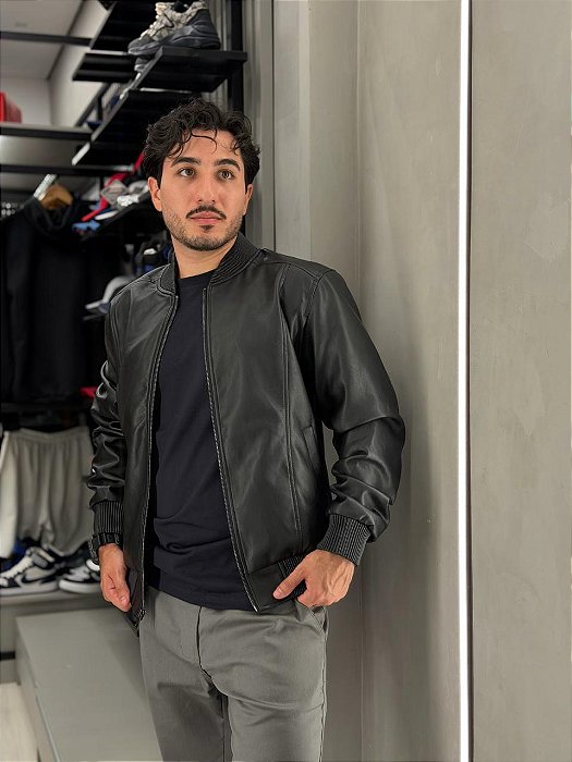Jaqueta Couro Legacy - Preto