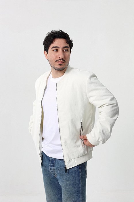 Jaqueta Casstro com Zíper - Off White