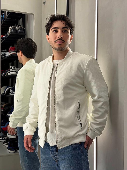 Jaqueta Casstro com Zíper - Off White