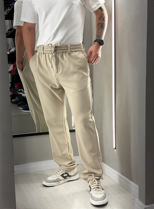 Calça Alfaiataria Tech - Creme