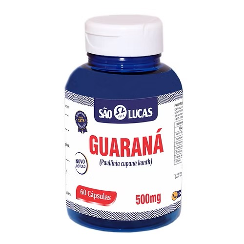 Guaraná 500mg – 60 Cápsulas | São Lucas