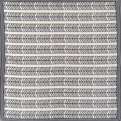 Lenço com estampa preto e branca