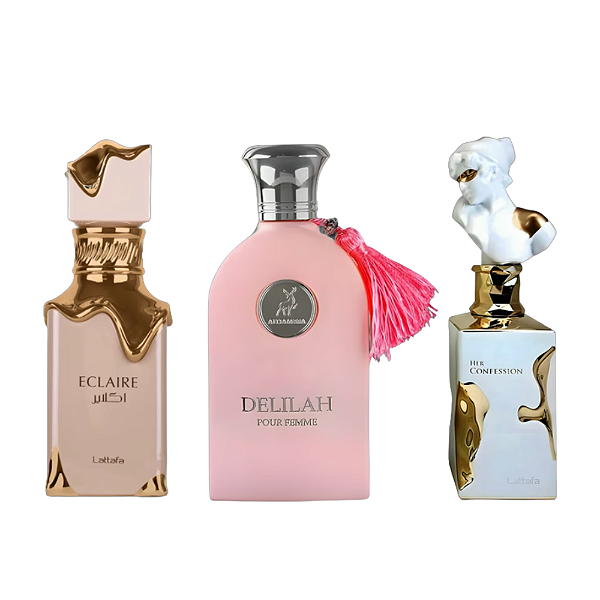COMBO ÁRABE DECANT - ECLAIRE + DELILAH + HER CONFESSION
