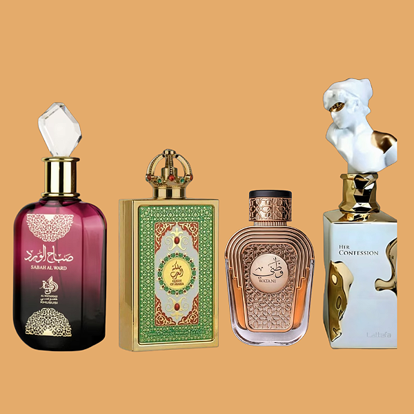 COMBO ÁRABE DECANT - SABAH + QUEEN OF ARABIA + WATANI + HER CONFESSION