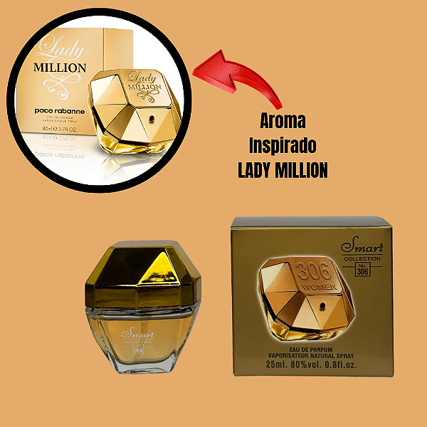 LADY MILLION MINIATURA 25ML SMART N306