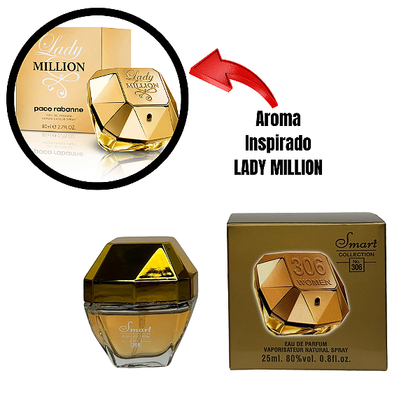 LADY MILLION MINIATURA 25ML SMART N306