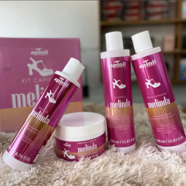Kit Capilar Melinda Brilho Supremo - Apinil (4 Produtos)