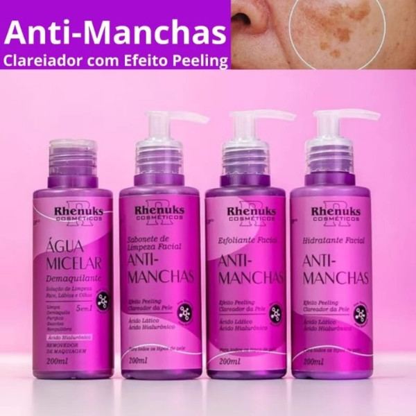 Kit SkinCare Tratamento Facial Rosa Mosqueta 4itens Rhenuks