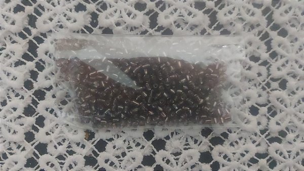 Miçanga Marrom Brilhante 50g