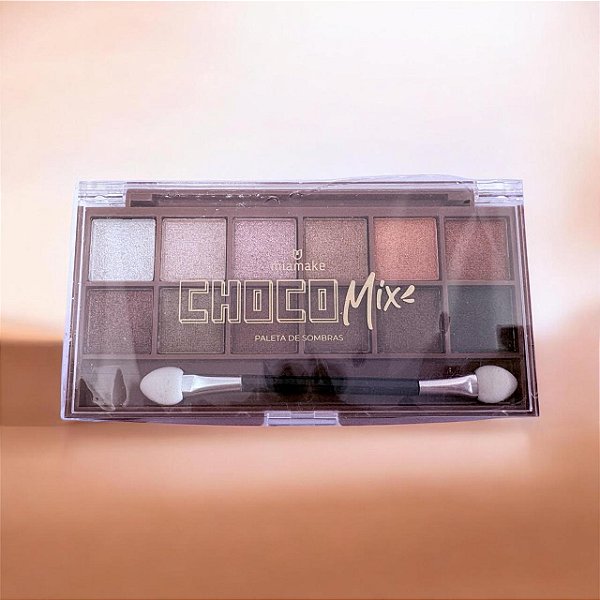 PALETA DE SOMBRAS MIA MAKE CHOCO MIX COR 1