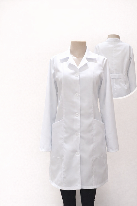 Jaleco Liso Tradicional com Botões