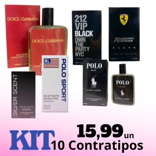 KIT COM 10 CONTRATIPOS SORTIDOS 100ML