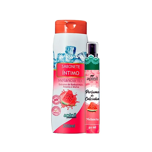 Kit Intimo e Sensual com 2 itens Sabonete Intimo 200ml e Perfume de Calcinha 40ml Melancia