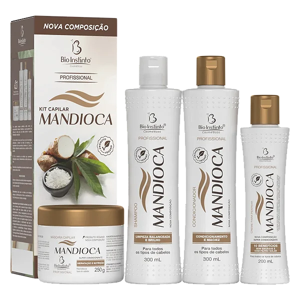 Kit Capilar Profissional Mandioca