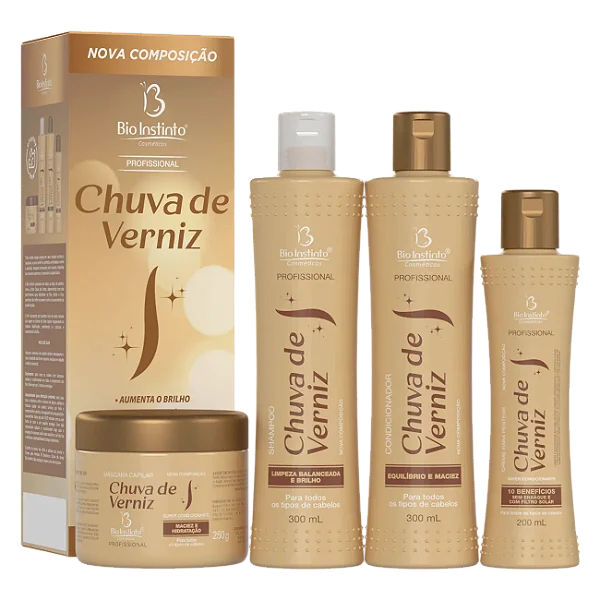 Kit Capilar Profissional Chuva de Verniz