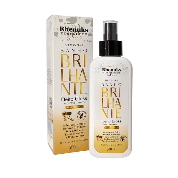 Spray Capilar Banho Brilhante Efeito Gloss