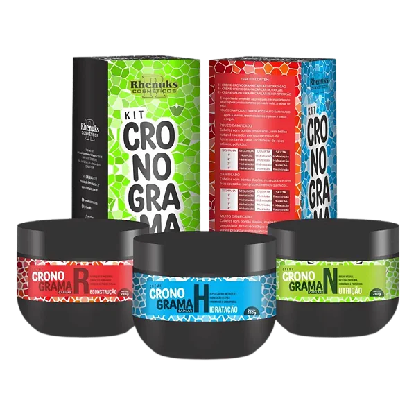 Kit Cronograma Capilar com 3 itens