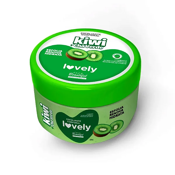 Esfoliante Corporal Lovely Kiwi + Chá Verde 280g