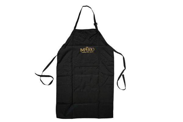 AVENTAL BORDADO IMPERIO PRETO TUNIC PRET IMPERIO