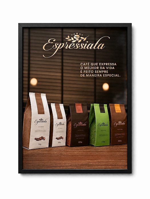 QUADRO DECORATIVO ESPRESSIATA FAMILIA TUNIC COLO ESPRESSI