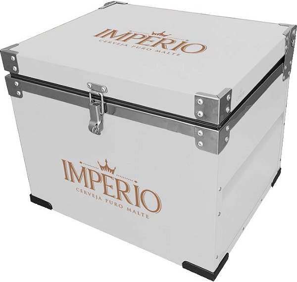 CAIXA TERMICA 30 LTS IMPERIO BRANCA METAL TUNIC BRAN IMPERIO