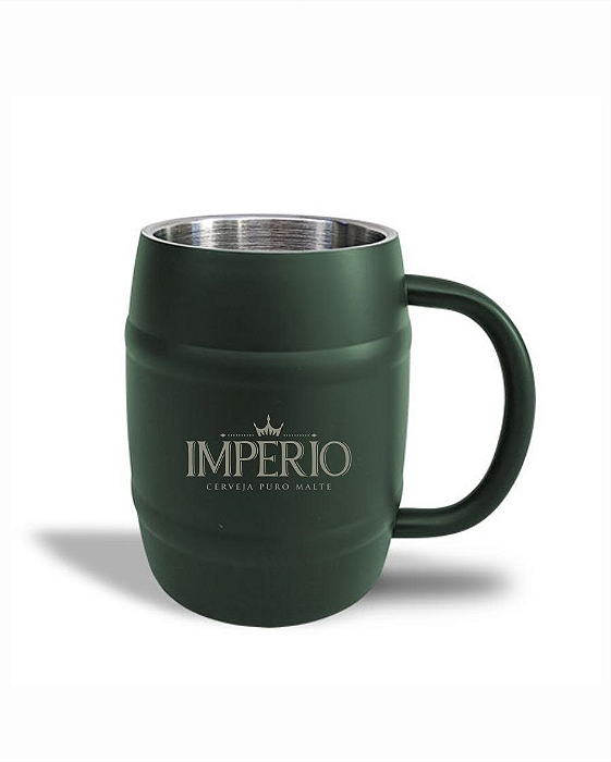 CANECA TERMICA DE CHOPP 420ML VERDE ESCURO T420 VERD IMPERIO