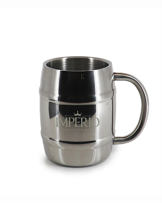 CANECA TERMICA DE CHOPP 420ML INOX SILVER T420 INOX IMPERIO