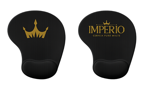 MOUSE PAD IMPERIO PRETO C/APOIO PUNHO TUNIC PRET IMPERIO