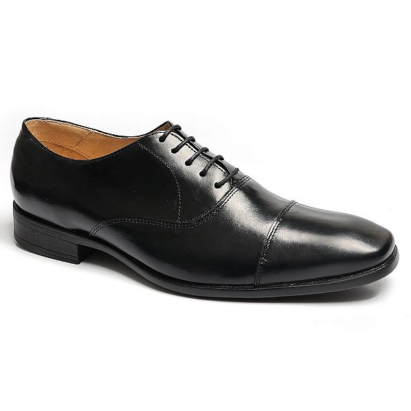 Sapato Social Oxford Cromo Argentino Preto