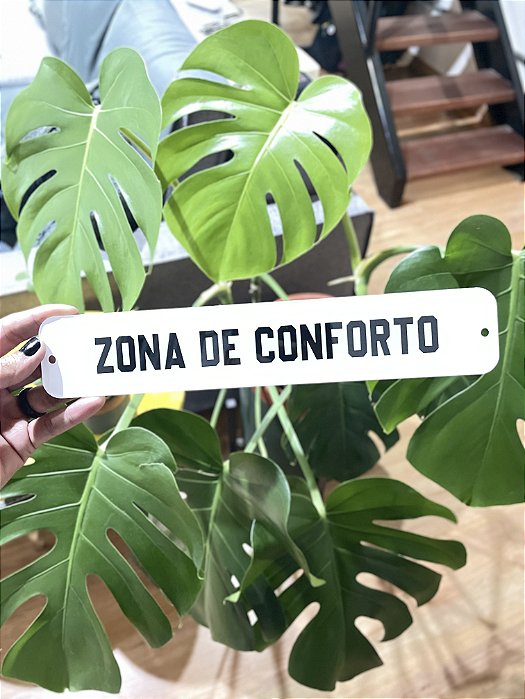 placa ZONA DE CONFORTO