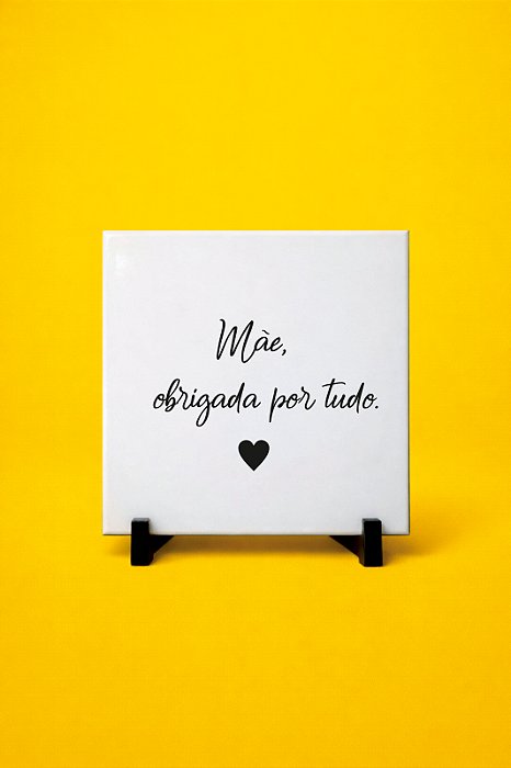 AZULEJO DECORATIVO - OBRIGADA POR TUDO