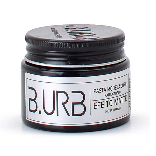 B.URB Queens - Pasta Modeladora para Cabelo à Base de Água e Anti-Resíduos com Sistema de Hidratação M-8VIT Matte Efeito Seco 100g