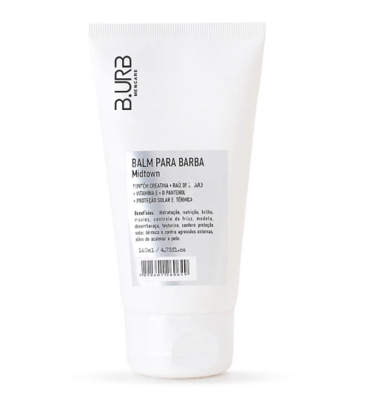 Balm Hidratante para Barba Midtown com Raiz de Zimbro e Creatina 140ml - B.urb