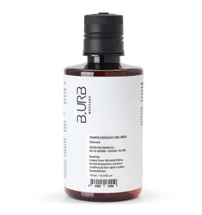 Shampoo Energizante para Cabelo com Pro Vitamina B5 e Raiz de Gengibre e Creatina 250ml - B.urb