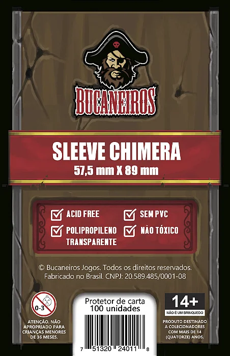 Sleeve Chimera (57,5 x 89) Bucaneiros