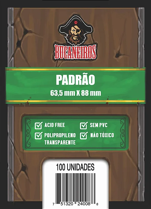 Sleeve Padrão (63,5 x 88) Bucaneiros