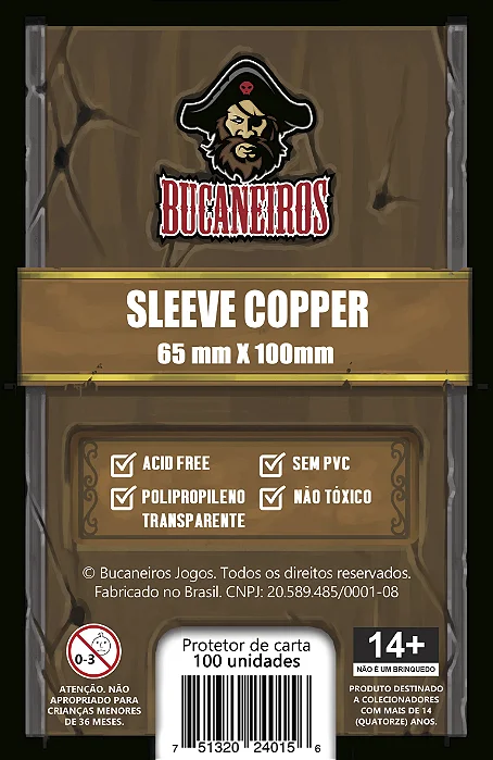 Sleeve Copper (65 x 100) Bucaneiros