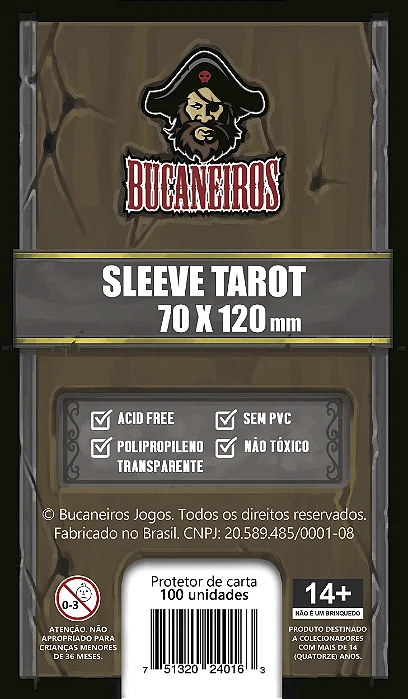 Sleeve Tarot (70 x 120) Bucaneiros