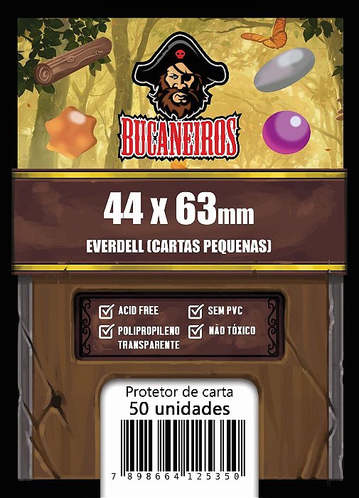 Sleeve Custom para Everdell - Cartas Pequenas (44 x 63) Bucaneiros