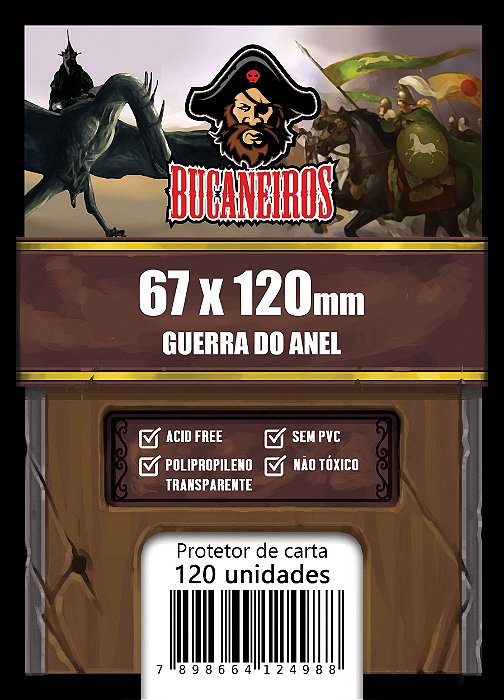 Sleeve Custom para Guerra do Anel 2ª Edição (Board Game) (67 x 120) Bucaneiros