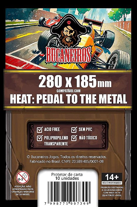 Sleeve Custom para Heat: Pedal to Metal (280 x 185) Bucaneiros
