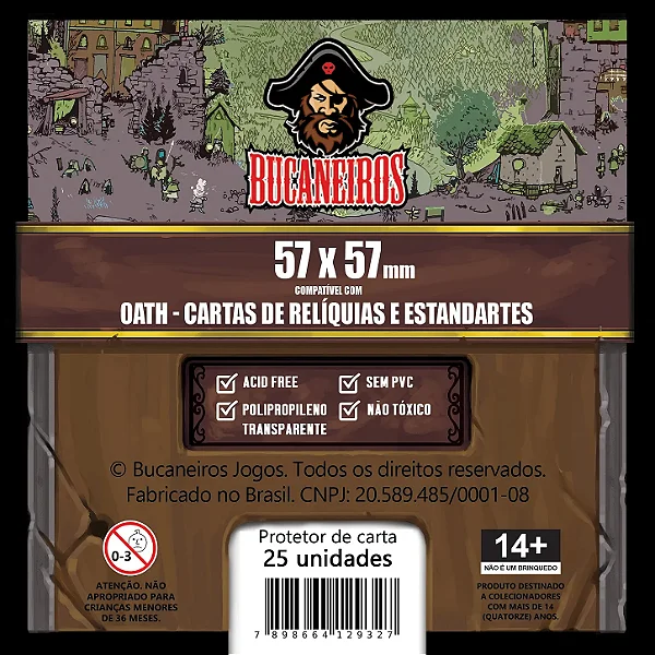 Sleeve Customizado para Wyrmspan / Oath - Cartas de Relíquias e Estandartes (57 x 57)