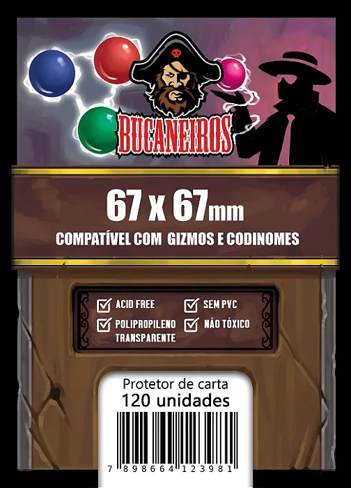 Sleeve Customizado para Gizmos e Codinomes (67 x 67)