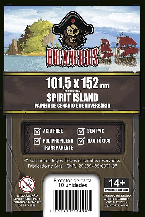 Sleeve Customizado para Spirit Island - Painel de Cenário e Adversário/Lords Of Ragnarok - Ficha de Monstro (101,5 x 152)