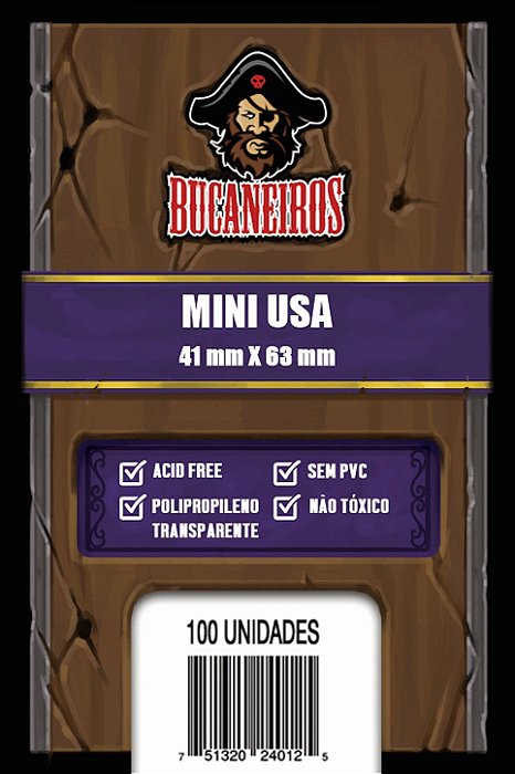 Sleeve Mini USA (41 x 63) Bucaneiros