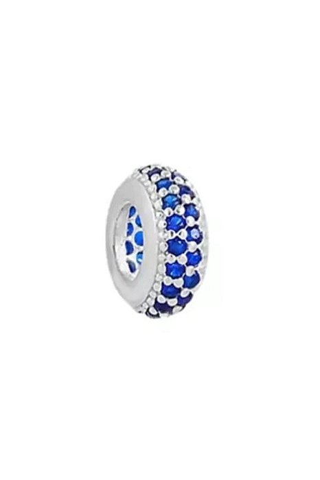 Brloque de pulseira pandora separador azul -PRATA 925