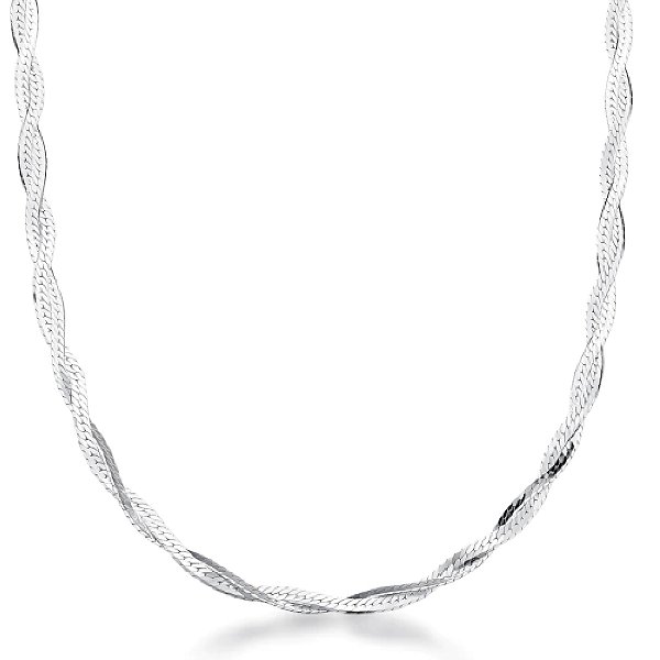 Corrente feminina 2 Fios - PRATA 925