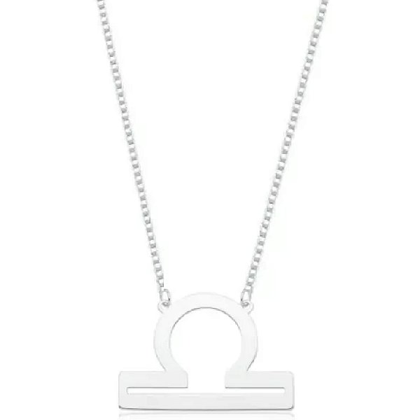 Colar feminino Signo Libra  - PRATA 925